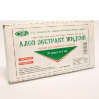 АЛОЭ ЭКСТРАКТ ЖИДКИЙ Р-Р ДЛЯ П/К ВВ 1МЛ N10 АМП ПК