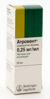 АТРОВЕНТ Р-Р Д/ИНГ 0,025% 20МЛ N1 ФЛ-КАП Т СТЕК ПК