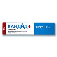 КАНДИД КРЕМ Д/НАРУЖН ПР 1% 20Г N1 ТУБА АЛЮМ ПК