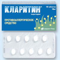КЛАРИТИН ТАБ 10МГ N10 БЛ ПК 10*1