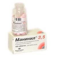 МАНИНИЛ 3,5 ТАБ 3,5МГ N120 ФЛ ПК