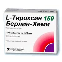 L-ТИРОКСИН 150 БЕРЛИН-ХЕМИ ТАБ 150МКГ N100 УП КНТ-ЯЧ ПК 25*4