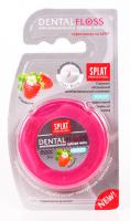 SPLAT `PROFESSIONAL` DENTAL FLOSS ЗУБНАЯ НИТЬ ОБЪЁМНАЯ ВОЩЁНАЯ (КЛУБНИКА) 30М N1 КОНТ РОЗОВЫЙ