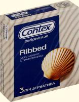 CONTEX ПРЕЗЕРВАТИВЫ `RIBBED` РЕБРИСТЫЕ N3 УП