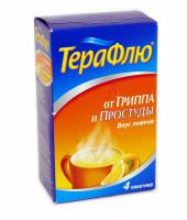ТЕРАФЛЮ ОТ ГРИППА И ПРОСТУДЫ ПОР Д/Р-РА Д/ВНУТ ПР (ЛИМОННЫЙ) 22,1Г N4 ПАК ПК