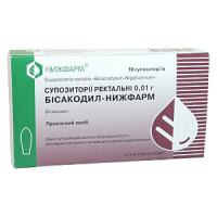 БИСАКОДИЛ-НИЖФАРМ СУПП РЕКТ 10МГ N10 УП КНТ-ЯЧ ПК 5*2